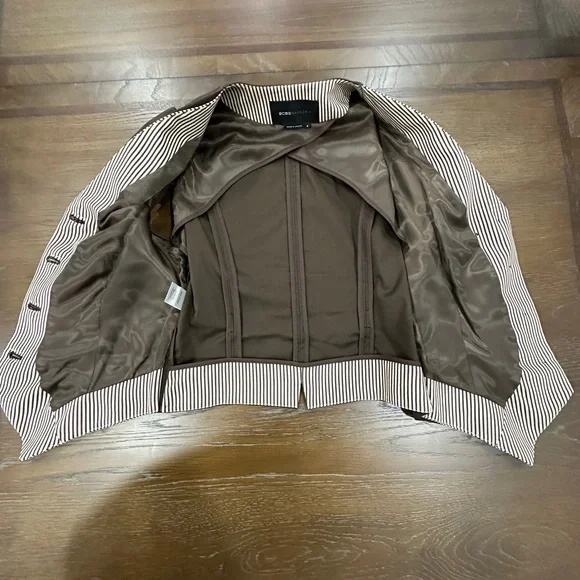 BCBGMaxAzria brown Striped Vest small - Picture 10 of 14